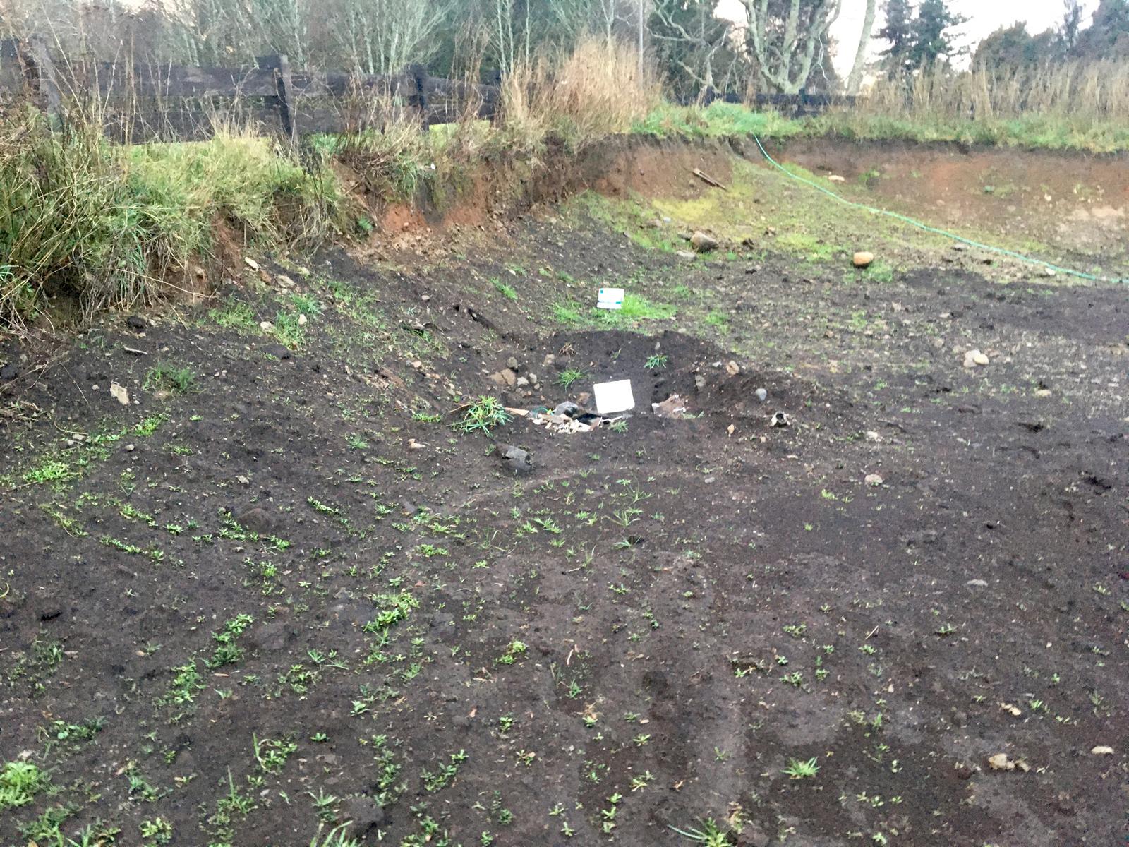 Talud original sin escalones ni vegetación ornamental